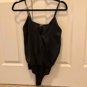 Charlotte Russe Black spaghetti bodysuit